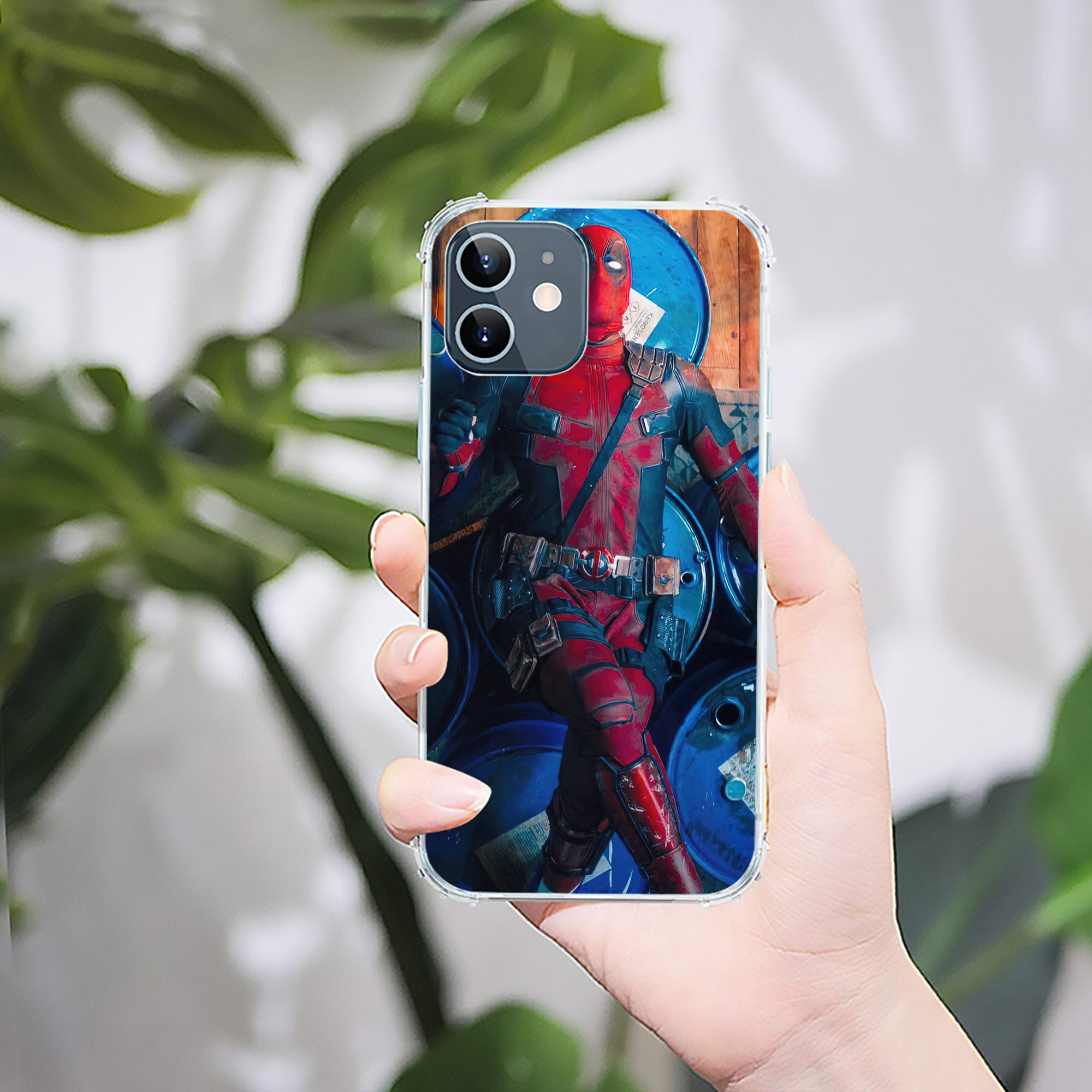 （画像用） Deadpool デッドプール 【iPhone 12シリーズ対応】透明スマホケース（クリアソフトケース）